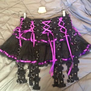 purple hell bunny chai skirt